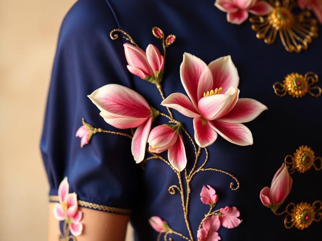 Áo Dài Couture Embroidery